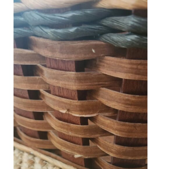 Vintage Foxcreek Wicker Picnic Basket, Utensil Basket - Picture 3 of 5